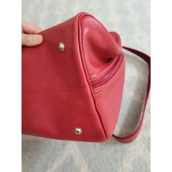 Longchamp Vintage overnight / weekender bag, Red Calfskin Leather One Size - Picture 7 of 12